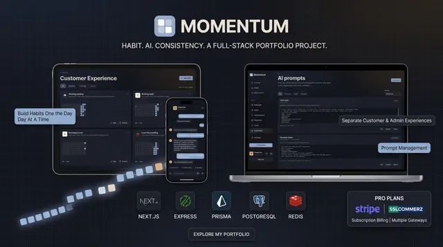 Momentum habit logbook — daily check-in screen